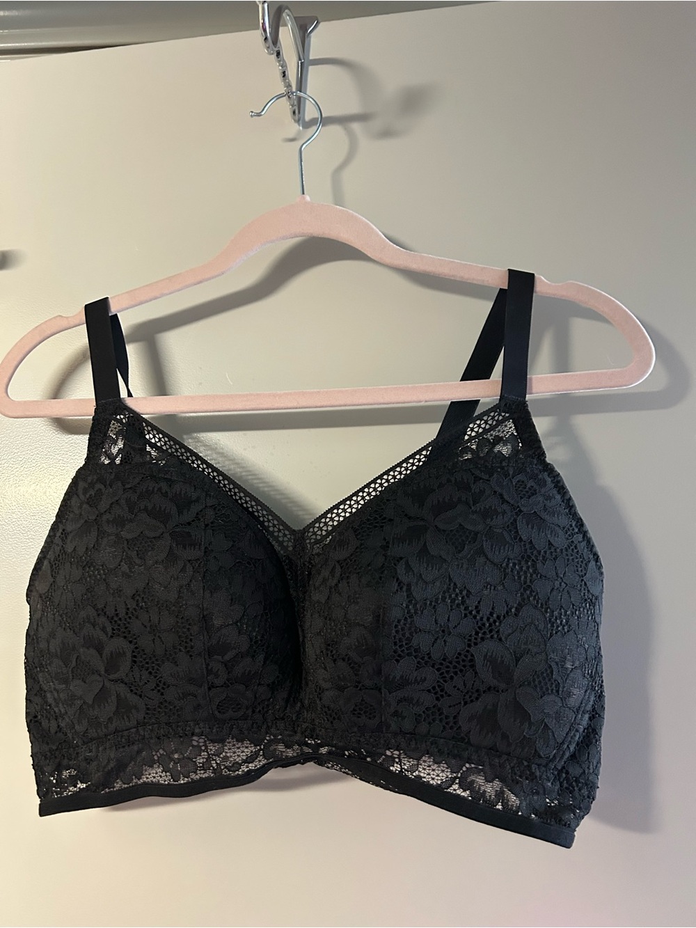 knix Black Lace Wireless Bralette